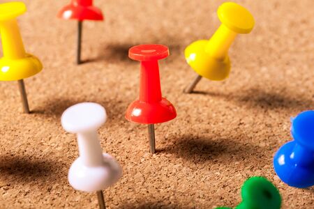 Colorful push pins