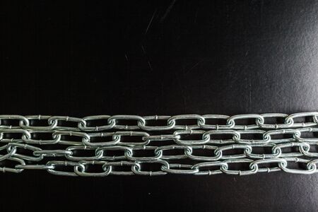 Strong chain black background