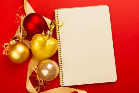 Christmas background, top viewの写真素材