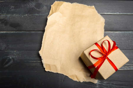 Gift box with ribbonの写真素材