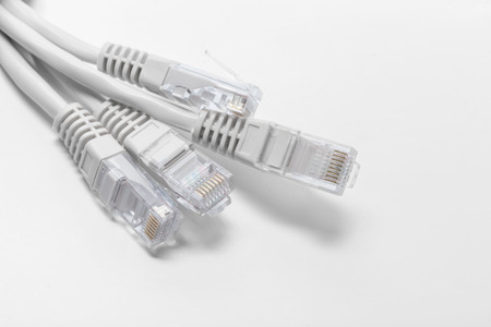 Close up of network cable