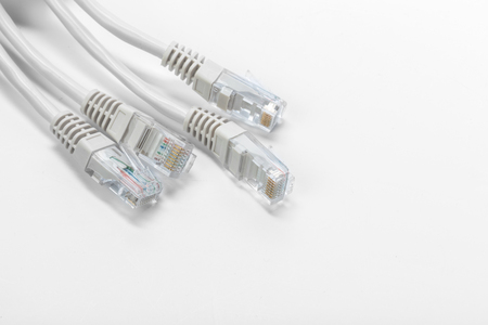 Close up of network cable