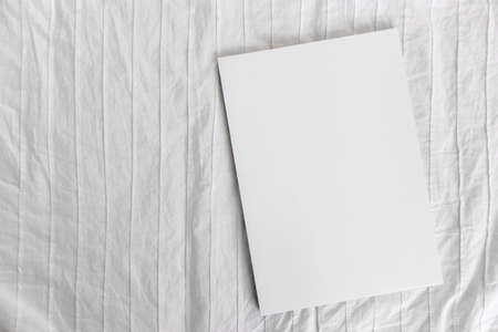 Blank paper on white background.の写真素材