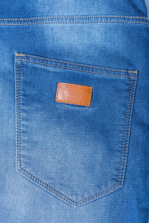 Detail of  blue jeansの写真素材