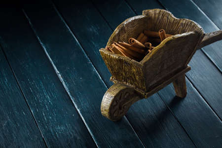 decorative wheelbarrowの写真素材