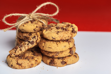 Chocolate cookiesの写真素材