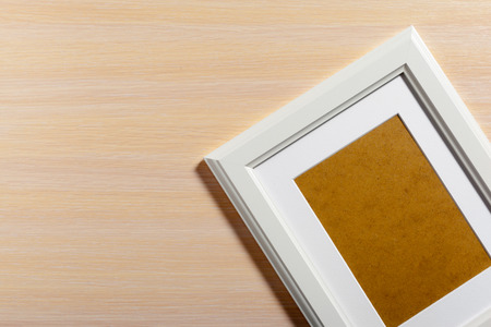 Blank photo frame on the table