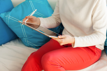 Woman Using Digital Tablet