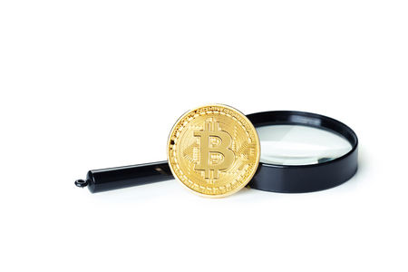 Photo Golden Bitcoinの写真素材