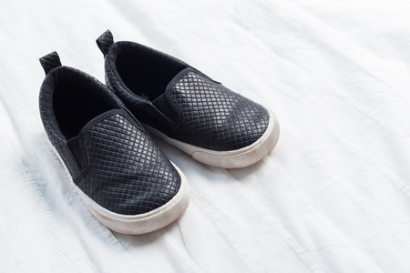 baby booties  for little boyの写真素材