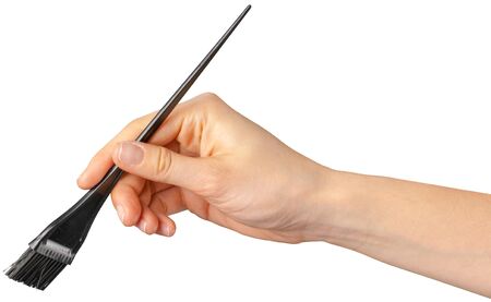 hand with make up itemの写真素材