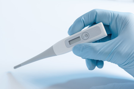 thermometer and medicine