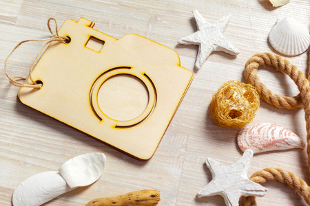 Sea shells frameの写真素材