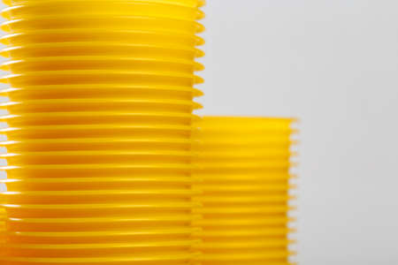 disposable plastic glassesの写真素材