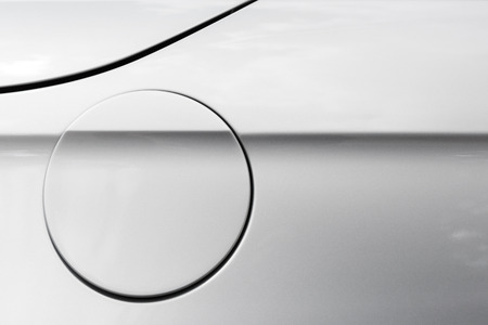 Modern car details, closed fuel capの写真素材