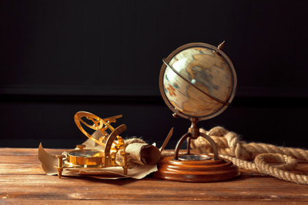 vintage marine still life. close up .