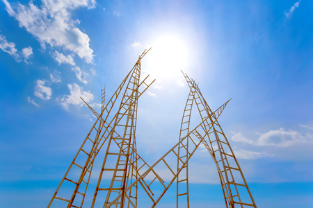 stairs to the skyの写真素材