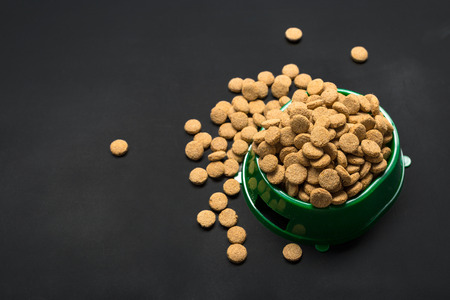 Dried food for dogs or cats.の写真素材