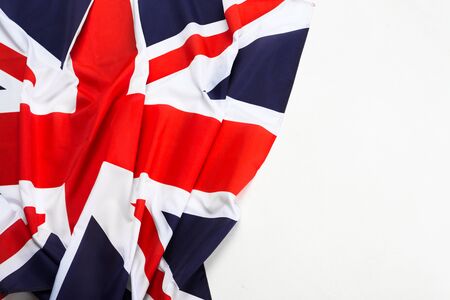 Closeup of Union Jack flagの写真素材