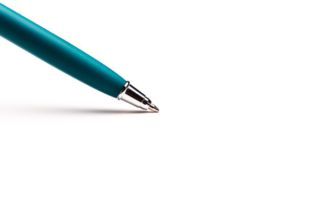 writing node of a ball pen close upの写真素材