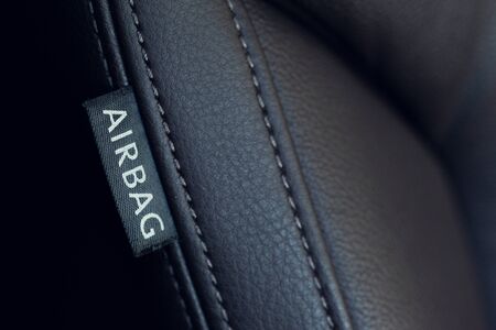 Airbag icon in carの写真素材