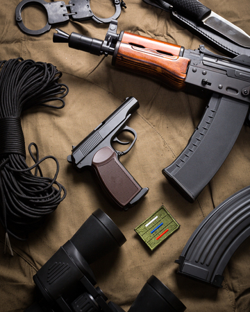 Kit of moder Russia military equipmentの写真素材