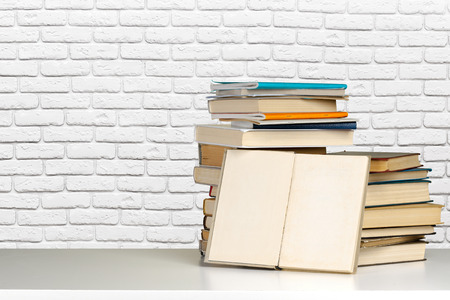 Books on the table