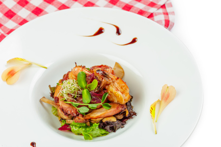 shrimp saladの写真素材