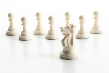 Chess figure isolated on the white backgroundの写真素材