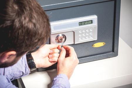 Security Breach - Safe Picking Conceptの写真素材