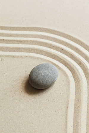 Zen stone gardenの写真素材