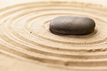 zen garden meditation stone backgroundの写真素材
