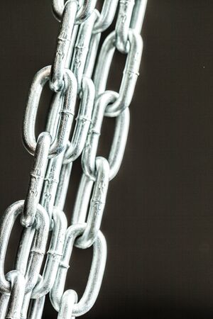 Strong chain black background