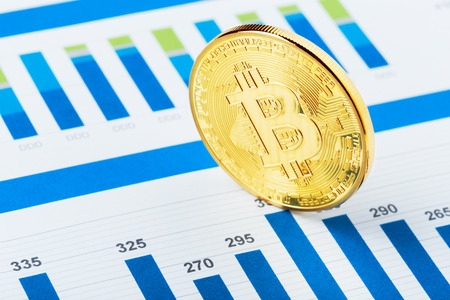 bitcoin crypto currency diagramの写真素材