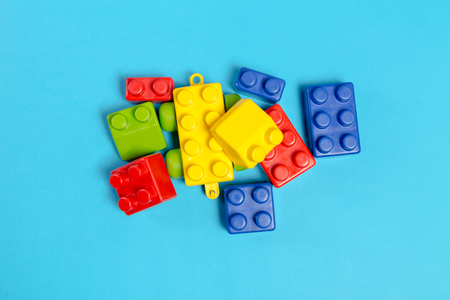 children toys, top viewの写真素材