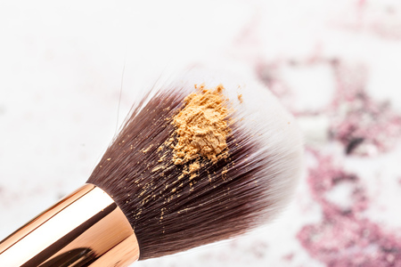 brush and powderの写真素材
