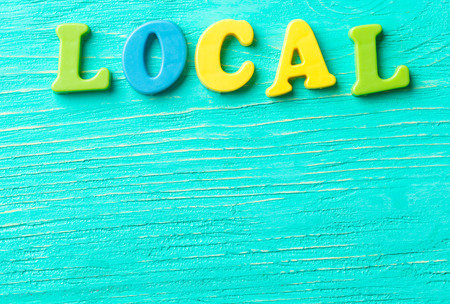 Multiple colored lettersの写真素材