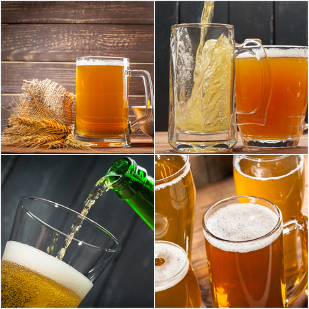 beer collageの写真素材