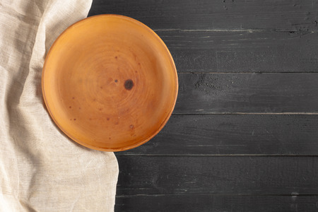 Empty dish seen from aboveの写真素材