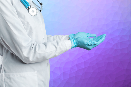 Hands of medical doctorの写真素材