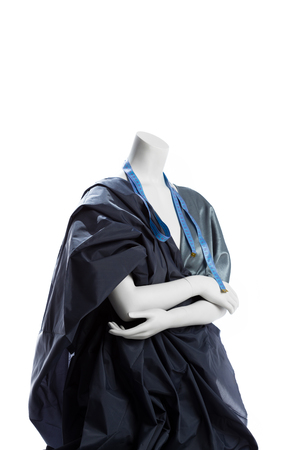 Mannequin with a tape measureの写真素材