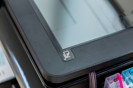 Printer, copier, scanner. Office tableの写真素材