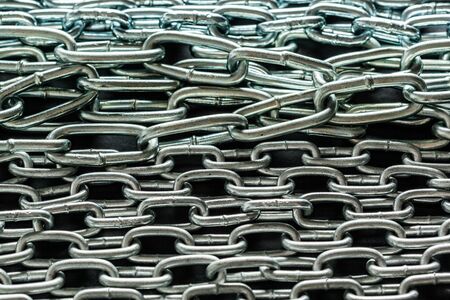 Strong chain black backgroundの写真素材