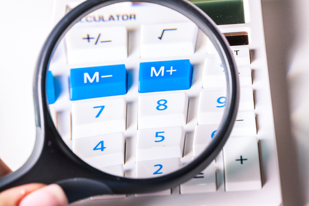Magnifier and the calculator