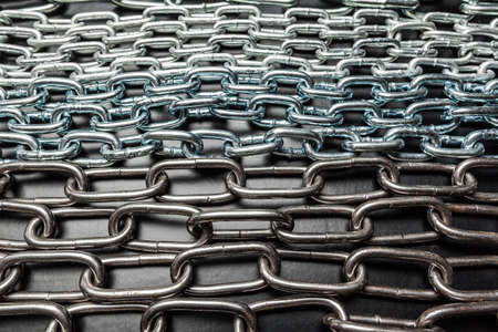 chains on a black backgroundの写真素材
