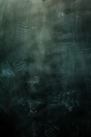 black dirty chalkboard