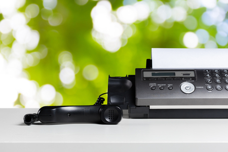 Fax machine, communicationの写真素材
