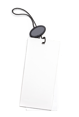 tag isolated on white backgroundの写真素材