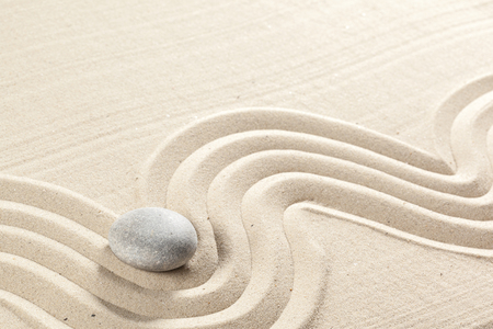 japanese garden zen stoneの写真素材
