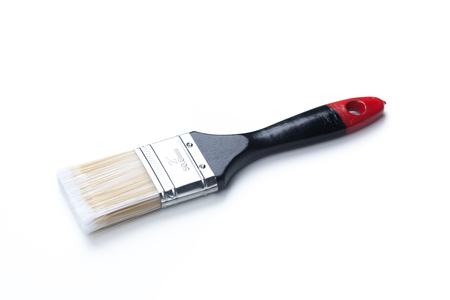 new paint brush isolated on a white backgroundの写真素材